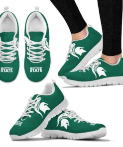 NCAA Michigan State Spartans Breathable Running Shoes - Sneakers
