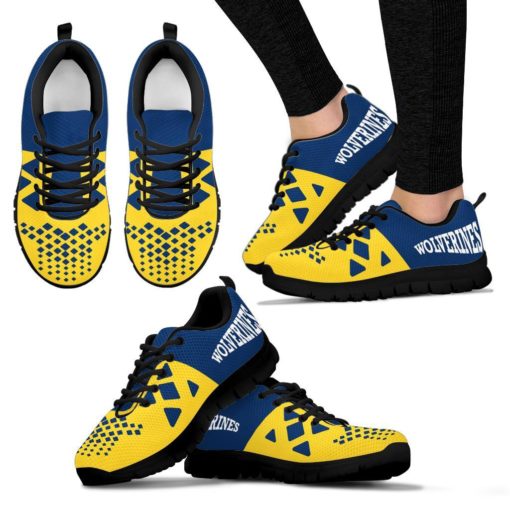 NCAA Michigan Wolverines Breathable Running Shoes AYZSNK217