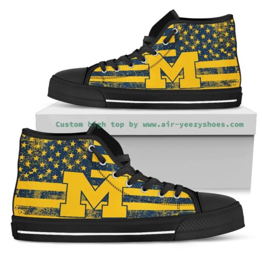 NCAA Michigan Wolverines High Top Shoes
