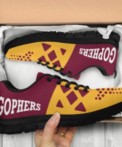 NCAA Minnesota Golden Gophers Breathable Running Shoes - Sneakers AYZSNK214