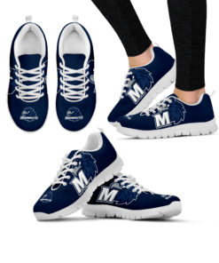 NCAA Monmouth Hawks Breathable Running Shoes - Sneakers