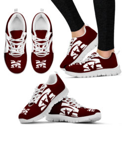 NCAA Morehouse Maroon Tigers Breathable Running Shoes - Sneakers