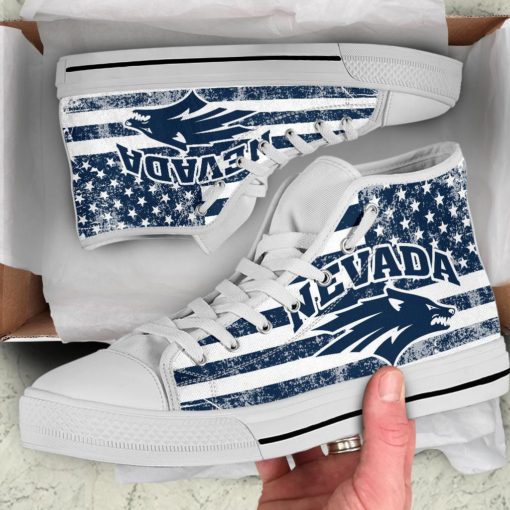 NCAA Nevada Wolf Pack High Top Shoes