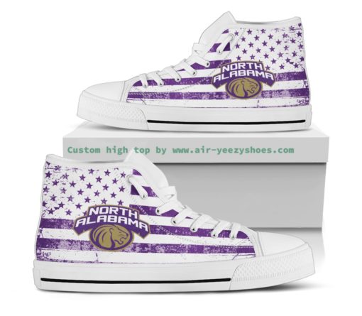 NCAA North Alabama Lions Canvas High Top Shoes