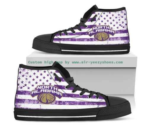 NCAA North Alabama Lions Canvas High Top Shoes