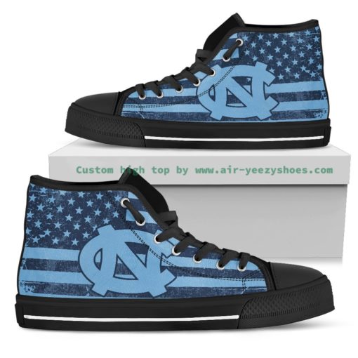NCAA North Carolina Tar Heels Canvas High Top Shoes