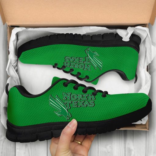 NCAA North Texas Mean Green Breathable Running Shoes