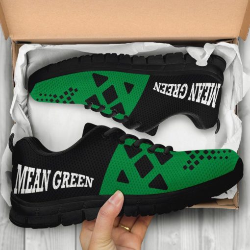 NCAA North Texas Mean Green Breathable Running Shoes AYZSNK214