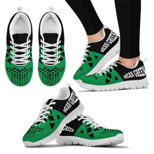 NCAA North Texas Mean Green Breathable Running Shoes AYZSNK214