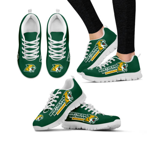 NCAA Northern Michigan Wildcats Breathable Running Shoes - Sneakers