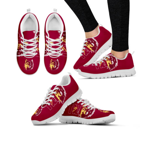 NCAA Northern State University Wolves Breathable Running Shoes - Sneakers