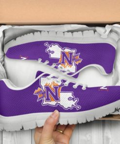 NCAA Northwestern State Demons Breathable Running Shoes