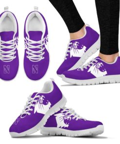 NCAA Northwestern Wildcats Breathable Running Shoes
