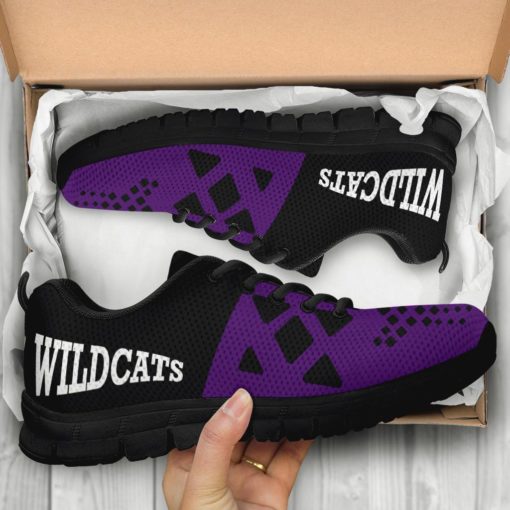 NCAA Northwestern Wildcats Breathable Running Shoes AYZSNK217