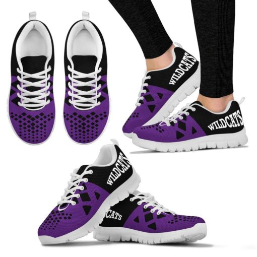 NCAA Northwestern Wildcats Breathable Running Shoes AYZSNK217
