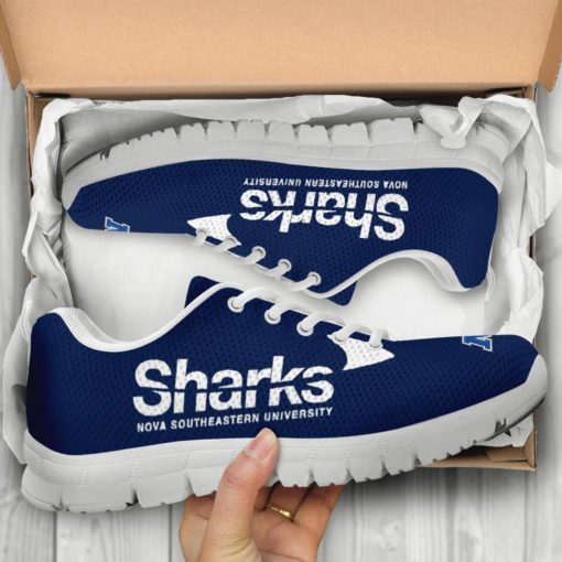 NCAA Nova Southeastern Sharks Breathable Running Shoes