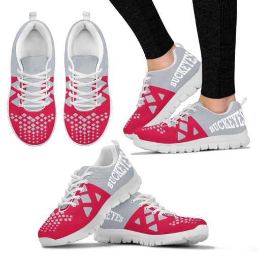 NCAA Ohio State Buckeyes Breathable Running Shoes – Sneakers AYZSNK214