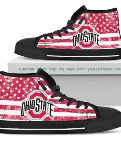 NCAA Ohio State Buckeyes Canvas High Top Shoes
