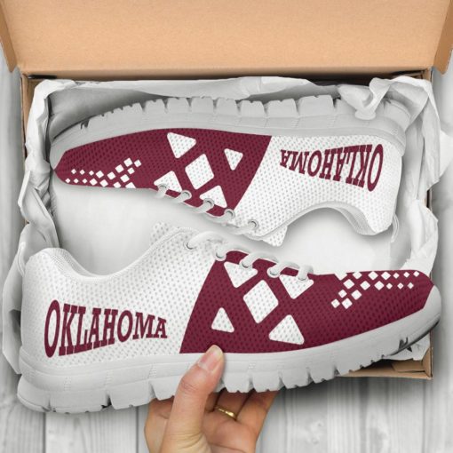 NCAA Oklahoma Sooners Breathable Running Shoes – Sneakers AYZSNK214