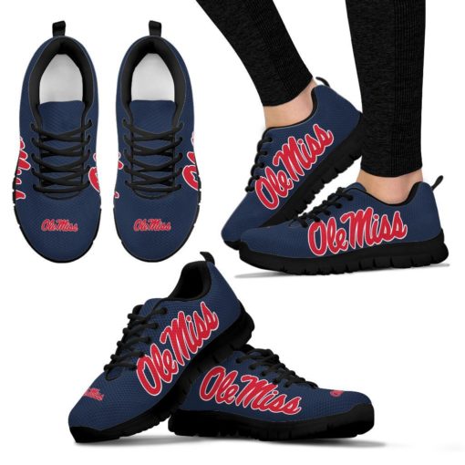 NCAA Ole Miss Rebels Breathable Running Shoes