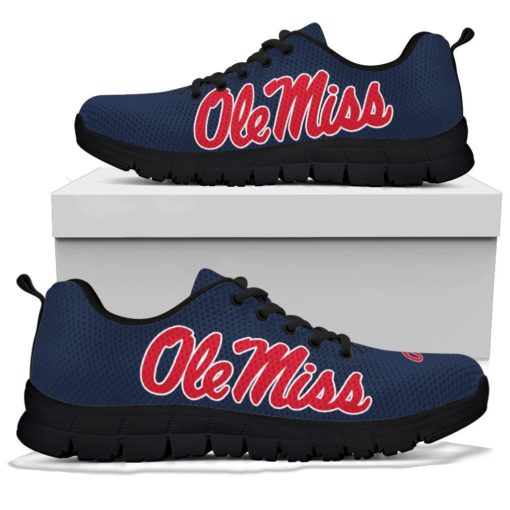 NCAA Ole Miss Rebels Breathable Running Shoes