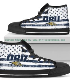NCAA Oral Roberts Golden Eagles Canvas High Top Shoes