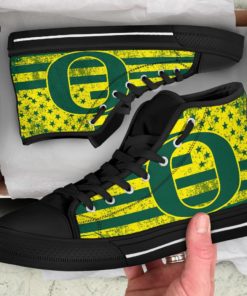 NCAA Oregon Ducks High Top Shoes