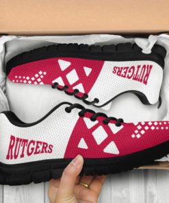 NCAA Rutgers Scarlet Knights Breathable Running Shoes - Sneakers AYZSNK214
