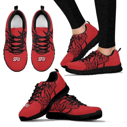 NCAA Saint Francis (PA) Red Flash Breathable Running Shoes