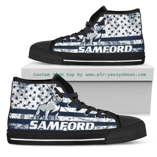 NCAA Samford Bulldogs High Top Shoes