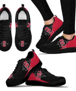 NCAA San Diego State Aztecs Breathable Running Shoes - Sneakers