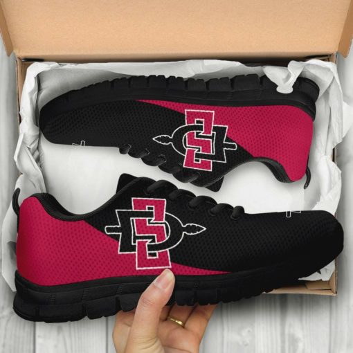 NCAA San Diego State Aztecs Breathable Running Shoes – Sneakers