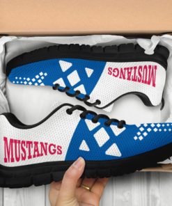 NCAA SMU Mustangs Breathable Running Shoes - Sneakers AYZSNK214