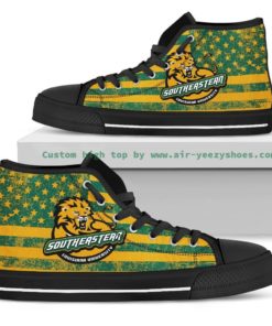 NCAA Southeastern Louisiana Lions Canvas High Top Shoes