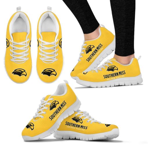 NCAA Southern Miss Golden Eagles Breathable Running Shoes - Sneakers
