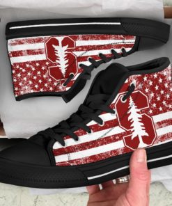 NCAA Stanford Cardinal Canvas High Top Shoes