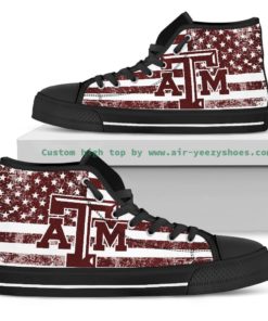 NCAA Texas A&M Aggies High Top Canvas Shoes