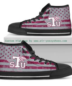 NCAA Texas Southern Tigers High Top Canvas Shoes