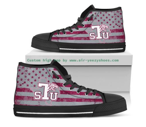 NCAA Texas Southern Tigers High Top Canvas Shoes