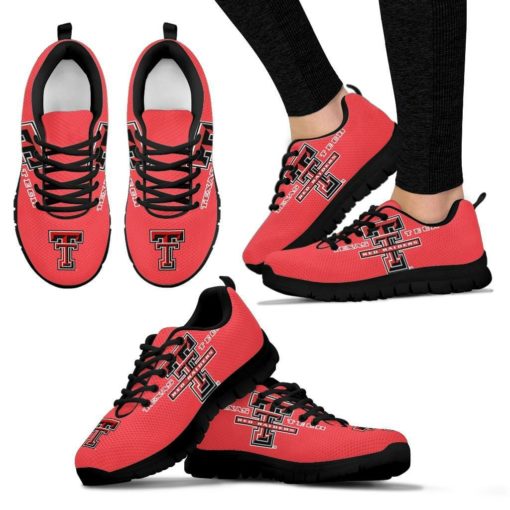 NCAA Texas Tech Red Raiders Breathable Running Shoes - Sneakers