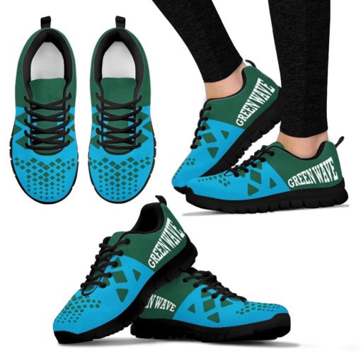 NCAA Tulane Green Wave Breathable Running Shoes AYZSNK217