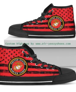 NCAA United States Marine Corps High Top Shoes