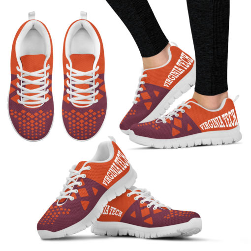 NCAA Virginia Tech Hokies Breathable Running Shoes - Sneakers AYZSNK214