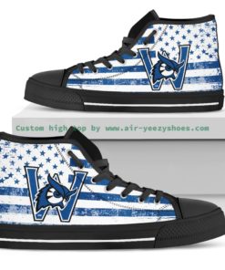 NCAA Westfield State Owls Canvas High Top Shoes
