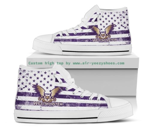 NCAA Westminster Griffins High Top Canvas Shoes