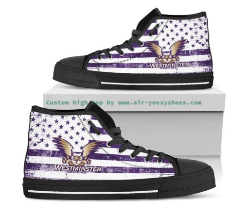 NCAA Westminster Griffins High Top Canvas Shoes