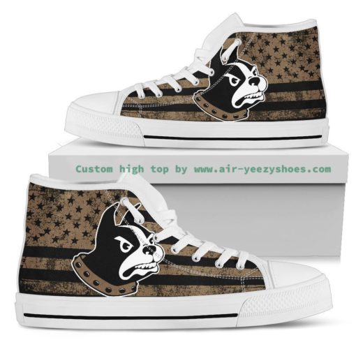 NCAA Wofford Terriers Canvas High Top Shoes