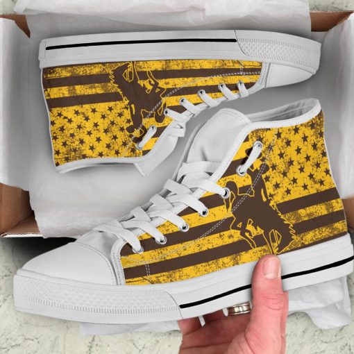 NCAA Wyoming Cowboys High Top Shoes