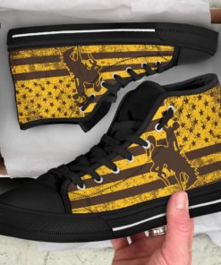 NCAA Wyoming Cowboys High Top Shoes