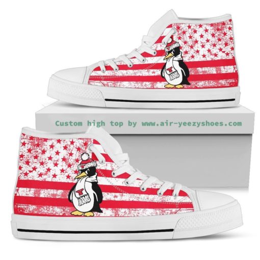 NCAA Youngstown State Penguins Canvas High Top Shoes